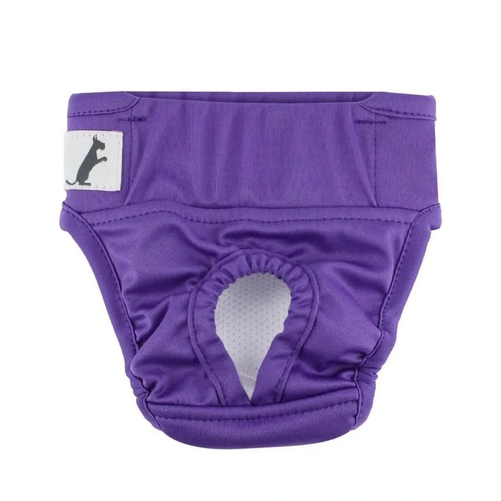 3 Pack Pet Sanitary Diaper Menstrual Pants Fastener Tape Comfortable Size M